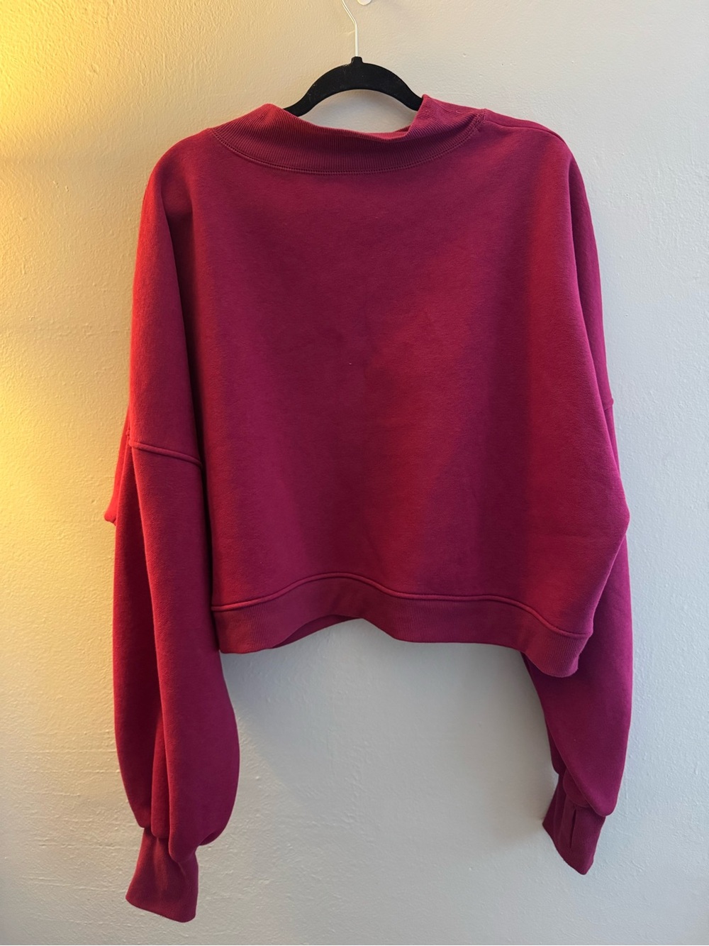 Blogilates Women’s Marshmellow Mockneck Sweatshirt - Burgundy - Picture 2 of 5